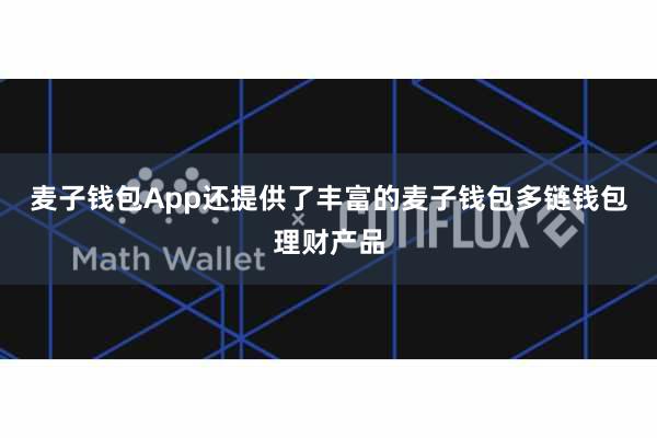麦子钱包App还提供了丰富的麦子钱包多链钱包理财产品
