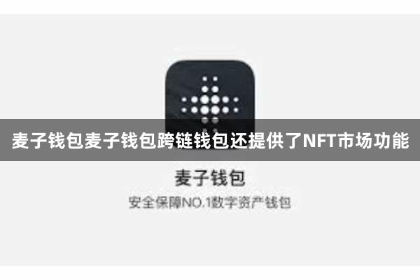 麦子钱包麦子钱包跨链钱包还提供了NFT市场功能