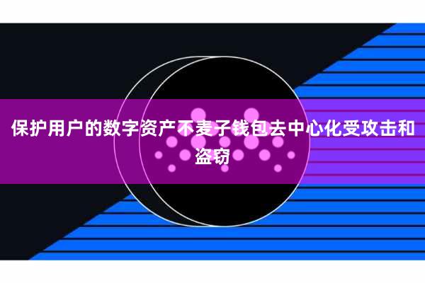 保护用户的数字资产不麦子钱包去中心化受攻击和盗窃
